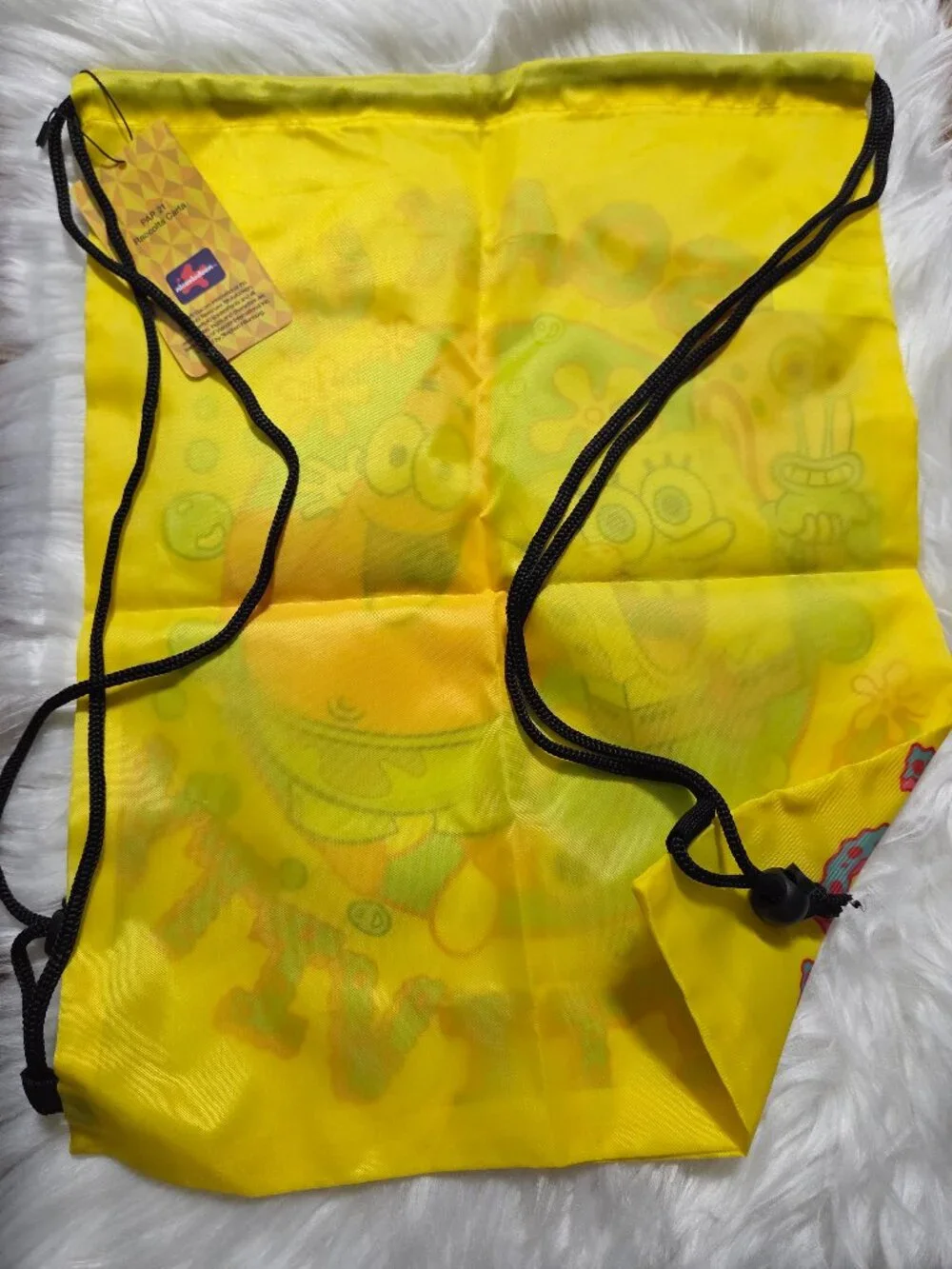 SpongeBob SquarePants Design Drawstring Bag